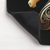 Steinbock-Zodiac Gold Pferd Astrologie Mousepad (Ecke)