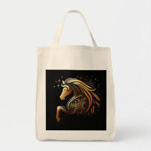 Steinbock-Zodiac Gold Pferd Astrologie Tragetasche
