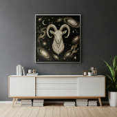 Steinbock-Zodiac-Himmelsastrologie Poster