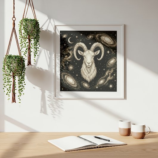 Steinbock-Zodiac-Himmelsastrologie Poster