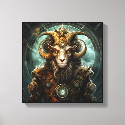 Steinbock-Zodiac-Kunstleinwand Leinwanddruck (Vorderseite)