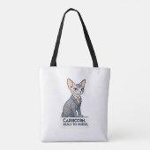 Steinbock-Zodiac-Sphynx-Katze-Built-Hustle-Kunst Tasche (Rückseite)