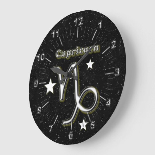 Steinbocksymbol Große Wanduhr (Winkel)