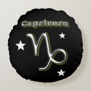 Steinbocksymbol Rundes Kissen