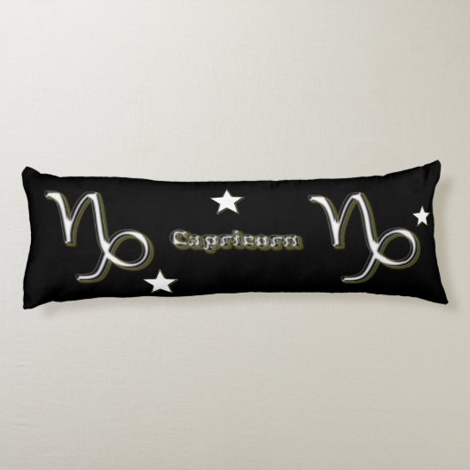 Steinbocksymbol Seitenschläferkissen (Rückseite)