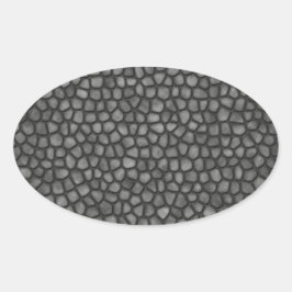 Steinboden Ovaler Aufkleber