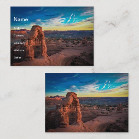 Steinbogen Visitenkarte (Vorne/Hinten)