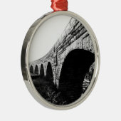 Steinbogenbrücke Silbernes Ornament (Rechts)
