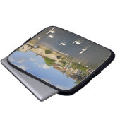 Steinbogenbrücke und Fluss Ouse, St. Ives, Laptopschutzhülle (Vorne Knopf)