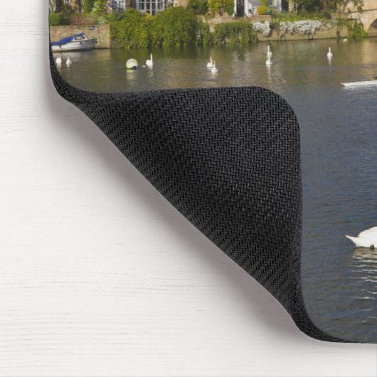 Steinbogenbrücke und Fluss Ouse, St. Ives, Mousepad (Ecke)