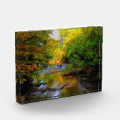 Steinbruch am Herbsttag Fotoblock (Links)