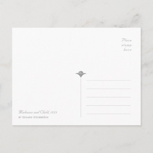 Steinbrück Madonna in der Werkstatttür CC1217 Postkarte (Rückseite)