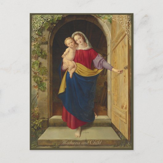 Steinbrück Madonna in der Werkstatttür CC1217 Postkarte (Vorderseite)