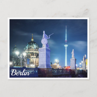 Steinbrücke bei der Berliner Kathedrale in Deutsch Postkarte