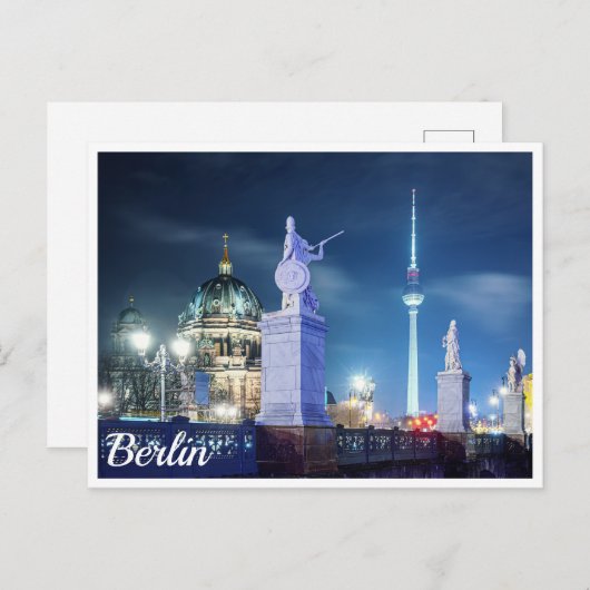 Steinbrücke bei der Berliner Kathedrale in Deutsch Postkarte (Vorne/Hinten)