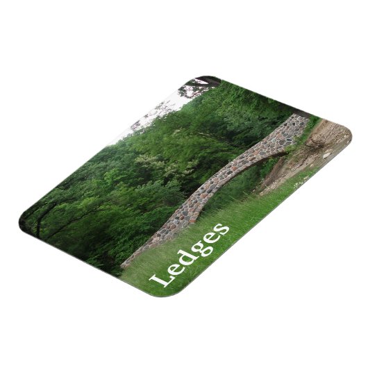 Steinbrücke, Ledges Staat Park, Iowa Magnet (Linke Seite)