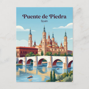 Steinbrücke Spanien Postkarte