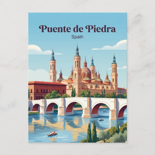 Steinbrücke Spanien Postkarte (Vorderseite)