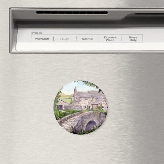 Steinbrücke Wasserfarbenmalerei Magnet (In Situ (Geschirrspüler))