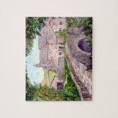 Steinbrücke Wasserfarbenmalerei Puzzle (Vertikal)