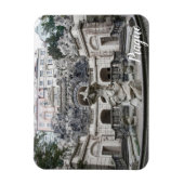 Steinbrunnen in Prager Magnet für Foto (Vertikal)