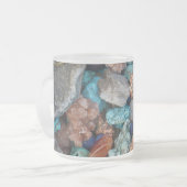 Steinbunt-Steinkies, natürliche Textur Mattglastasse (Vorderseite Links)