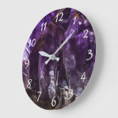 Steindesign Große Wanduhr (Winkel)