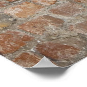 Steine alte Wand Poster (Ecke)