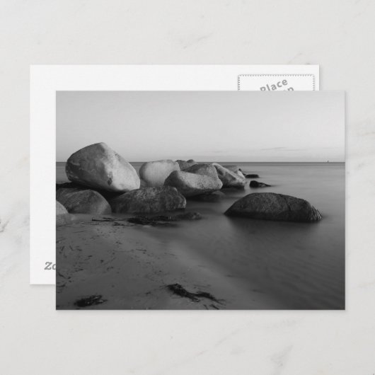 Steine am Meer Postkarte (Vorne/Hinten)