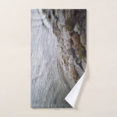 Steine am Strand Badhandtuch Set (Handtuch)