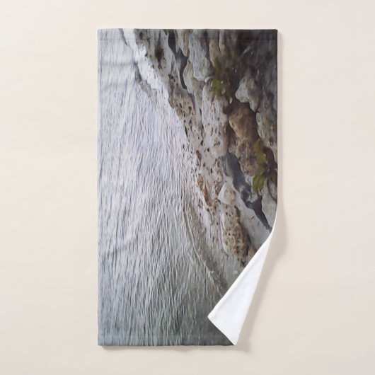 Steine am Strand Badhandtuch Set (Handtuch)