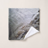 Steine am Strand Badhandtuch Set (Waschlappen)