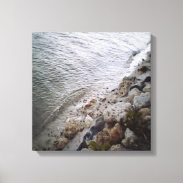 Steine am Strand Leinwanddruck