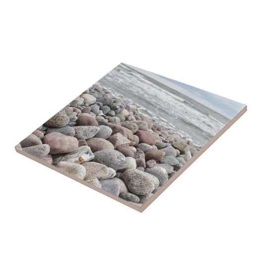 Steine am Strand / Ostsee / Insel Rügen Fliese (Seite)