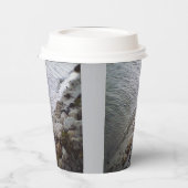 Steine am Strand Pappbecher (Links)