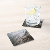 Steine am Strand Rechteckiger Pappuntersetzer (Vor Ort)