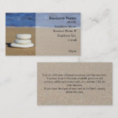 Steine auf den Strand-Visitenkarten Visitenkarte (Vorne/Hinten)