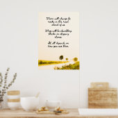 Steine auf der Straße Poster (Küche)