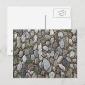 Steine auf Postkarte (Vorne/Hinten)