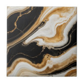 Steine aus schwarzem Gold 3 Keramiken Tile Fliese (Vorderseite)