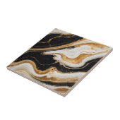 Steine aus schwarzem Gold 3 Keramiken Tile Fliese (Seite)
