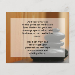Steine der Cairn-Meditation Flyer