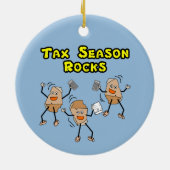 Steine der Steuersaison Keramik Ornament (Hinten)