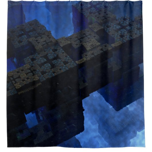 Steine der Zeit Duschvorhang (Vorderseite)