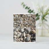Steine des Strandes Postkarte (Stehend Vorderseite)