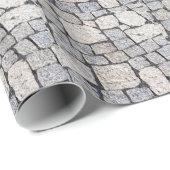 Steine einer Straße im Detail Geschenkpapier (Rolleneckpunkt)