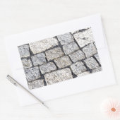 Steine einer Straße im Detail Rechteckiger Aufkleber (Umschlag)