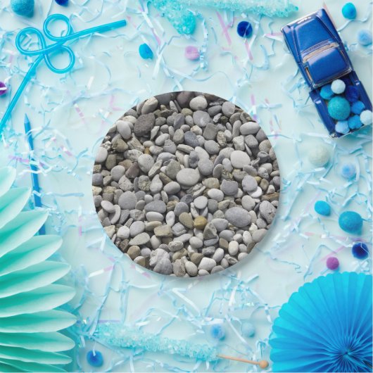 Steine, Felsen-Beschaffenheit Pappteller (Party)