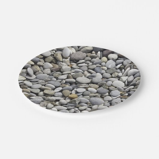 Steine, Felsen-Beschaffenheit Pappteller (Schrägansicht)