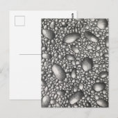 Steine Felsen Bleistiftzeichnung Originalkunst  Postkarte (Vorne/Hinten)